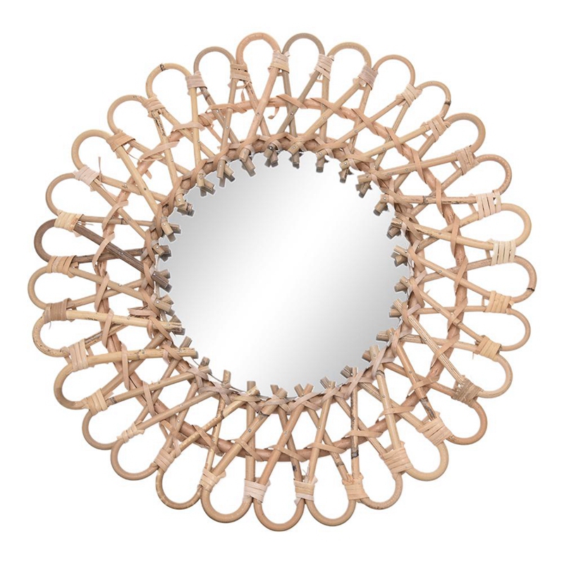 Espejo Redondo de Mimbre Nórdi - Rattan Mirror Round reseña y precio