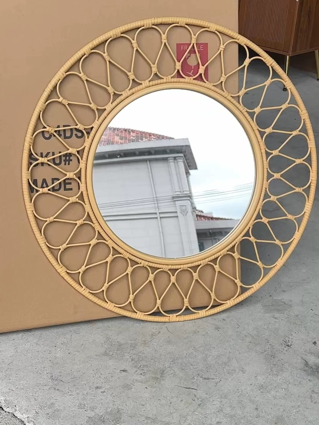 Espejo Redondo de Pared de Rat - Rattan Mirror Round reseña y precio