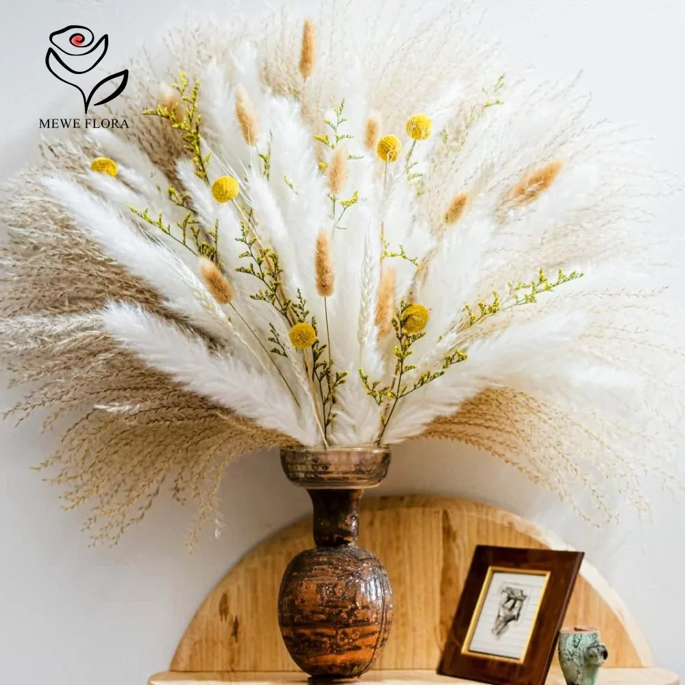 Paquete de 90 Piezas de Hierba - Dried Pampas Bundle reseña y precio