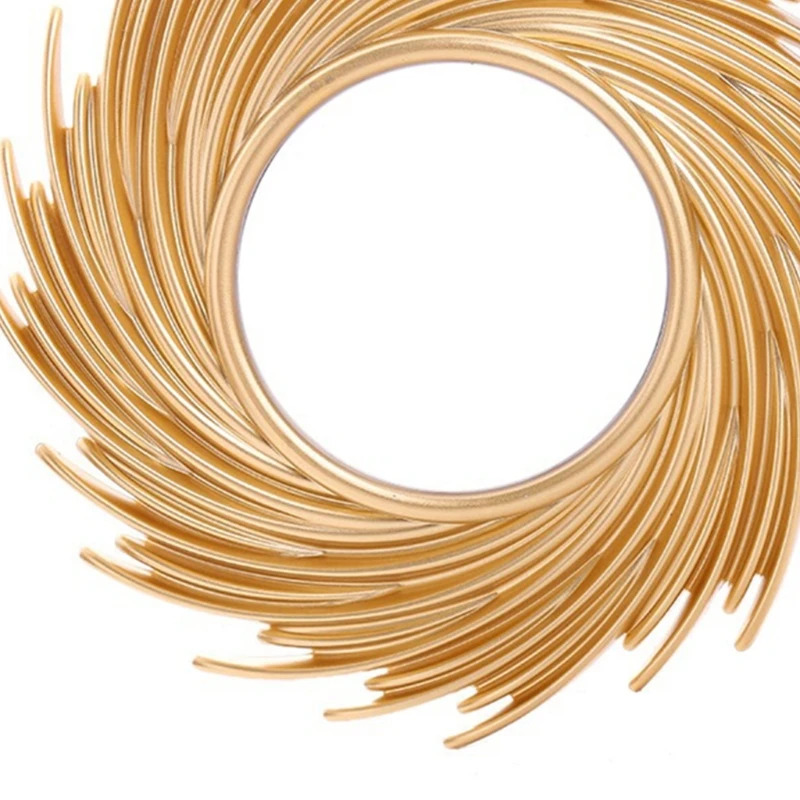 Espejo de maquillaje redondo d - Rattan Mirror Round reseña y precio