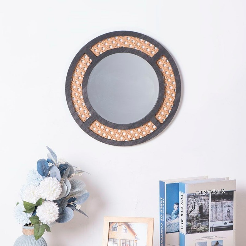 Espejo decorativo creativo hec - Rattan Mirror Round reseña y precio