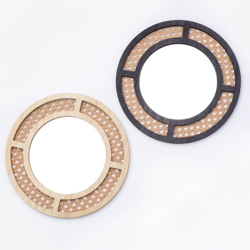 Espejo decorativo creativo hec - Rattan Mirror Round reseña y precio