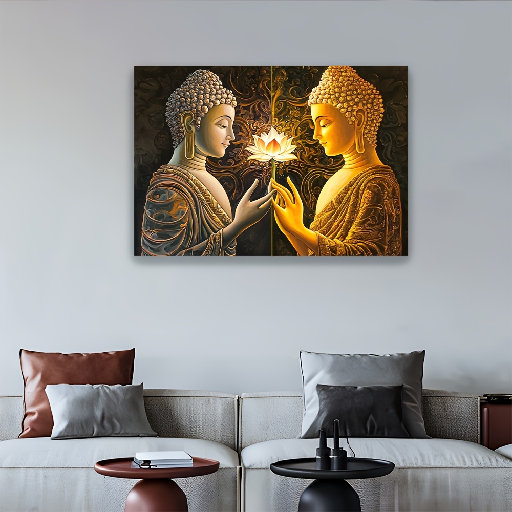 Tapiz de pared de loto de Buda - Interior Design Zen reseña y precio