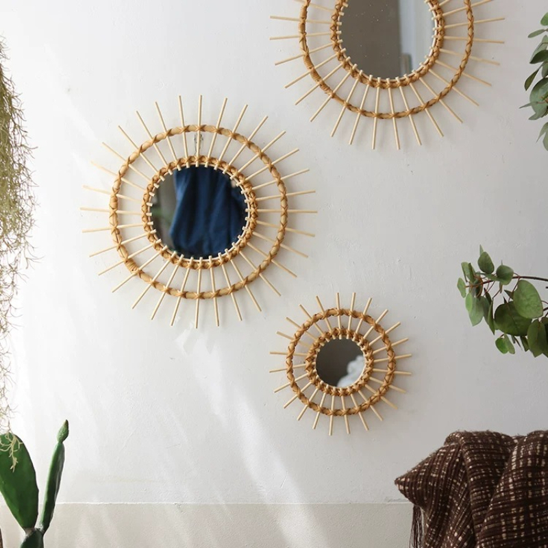 Espejos Decorativos Redondos d - Rattan Mirror Round reseña y precio