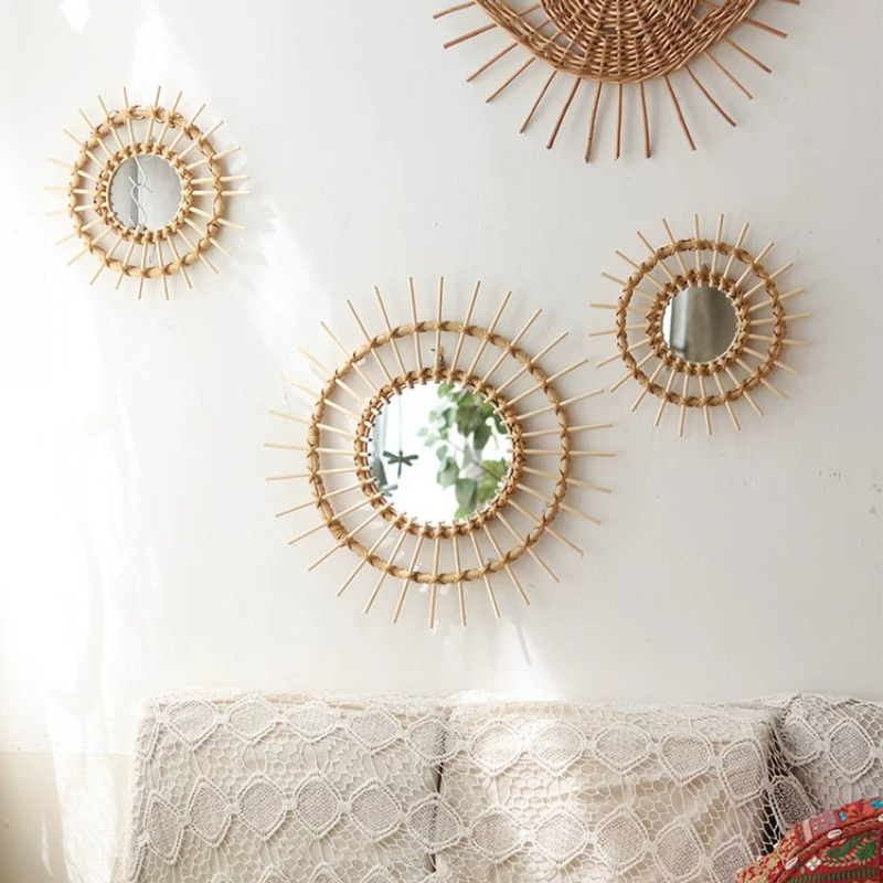 Espejos Decorativos Redondos d - Rattan Mirror Round reseña y precio