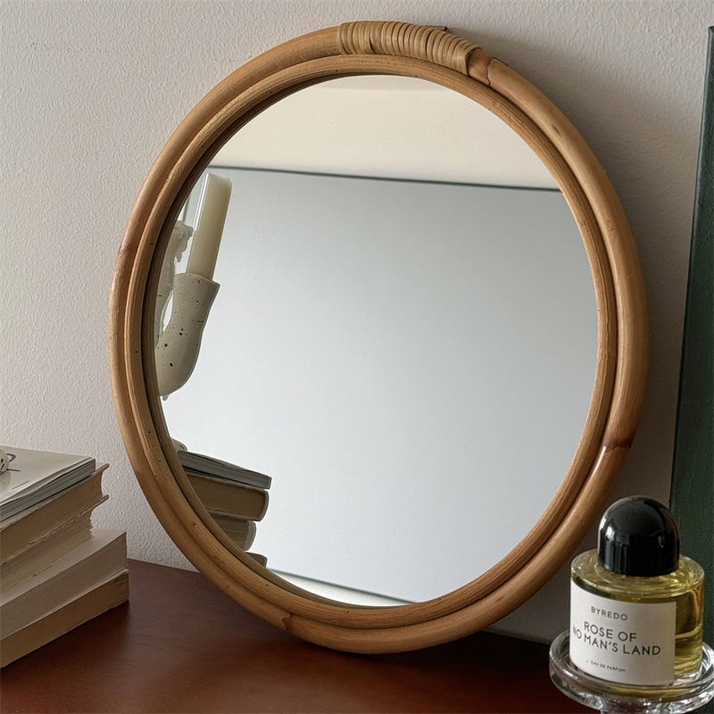 Espejo de mimbre Medieval, esp - Rattan Mirror Round reseña y precio