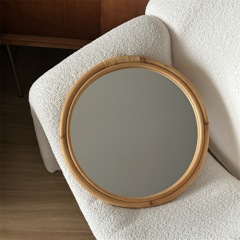 Espejo de mimbre Medieval, esp - Rattan Mirror Round reseña y precio