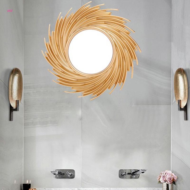 Espejo decorativo con forma de - Rattan Mirror Round reseña y precio