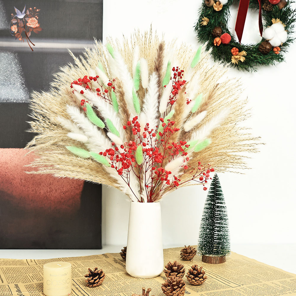 70 tallos de mechones de hierb - Dried Pampas Bundle reseña y precio