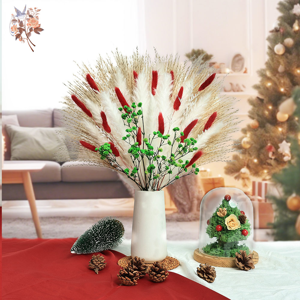 Ramo de flores secas para inte - Dried Pampas Bundle reseña y precio