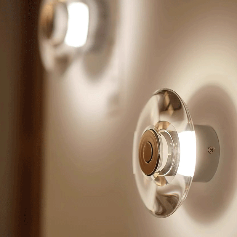 Lámpara de noche de cristal re - Rattan Mirror Round reseña y precio