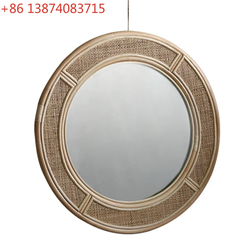 Espejo Redondo Retro de Mimbre - Rattan Mirror Round reseña y precio